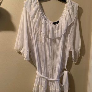 Soft flowing beautiful white blouse